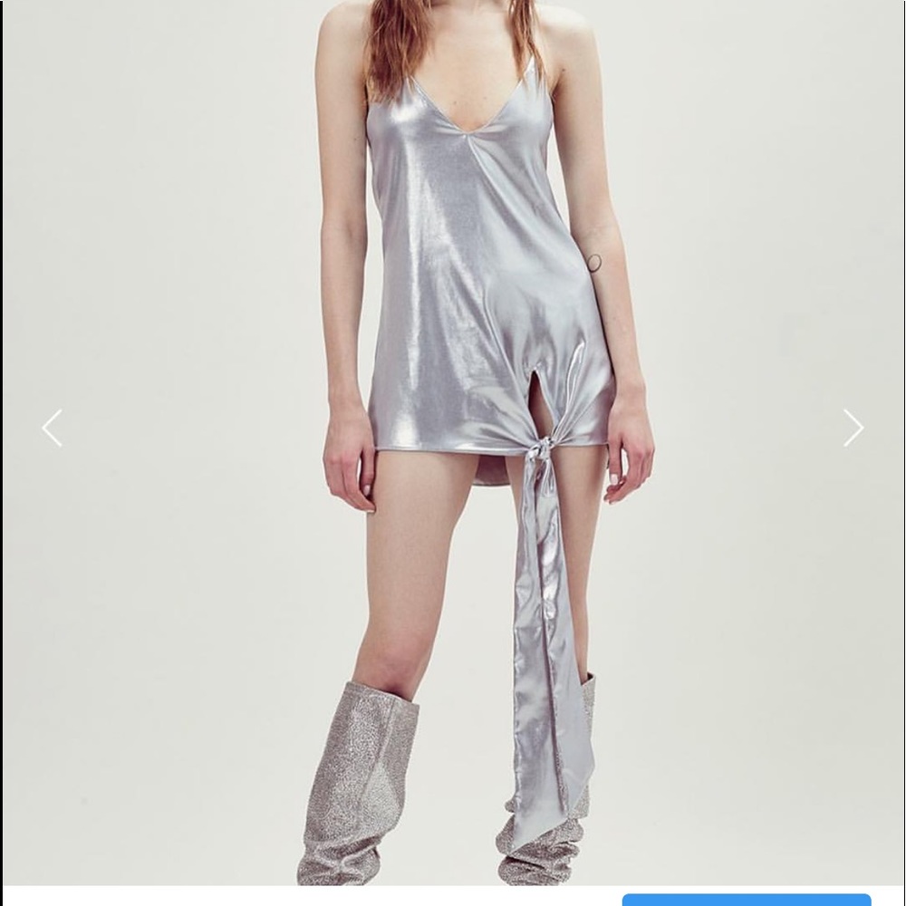 Silver mini or tunic